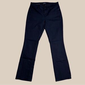 Ann Taylor Loft Women's Curvy Sexy Boot Dark Wash Denim 29/8